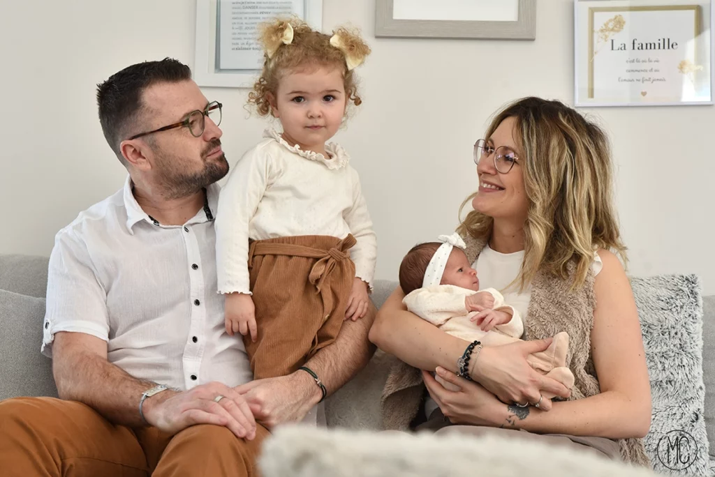 reportage famille à domicile